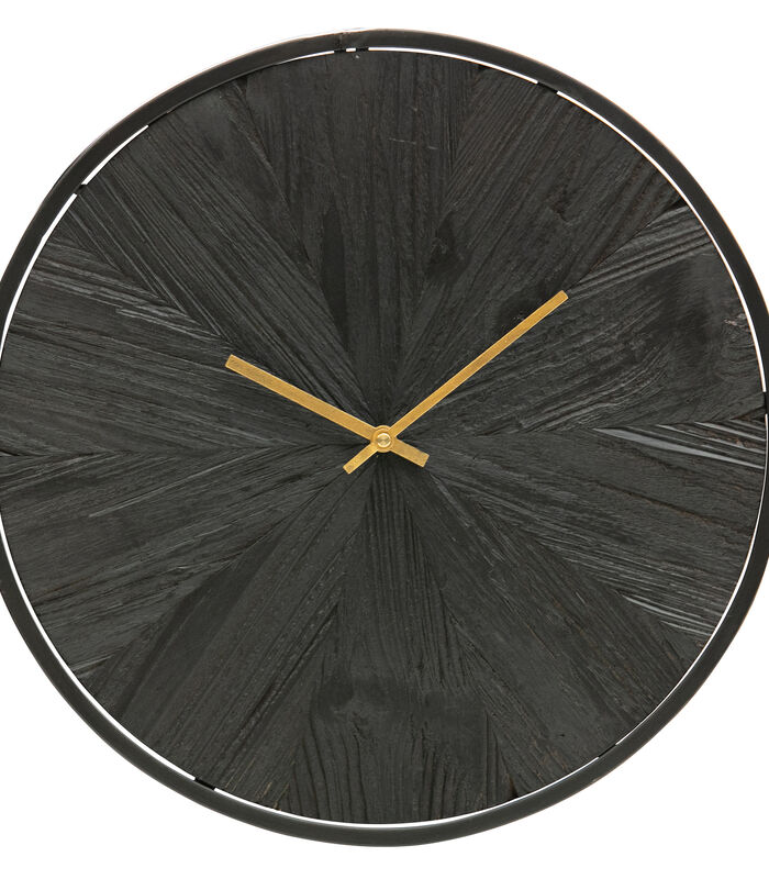 Horloge murale - Bois - Noir - 42x42x5 cm - Valentino image number 0