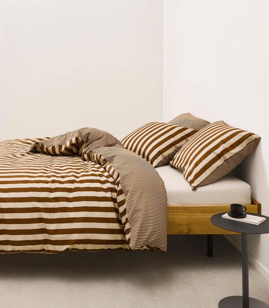 CLASSIC STRIPE - Housse de couette - Toffee Brown