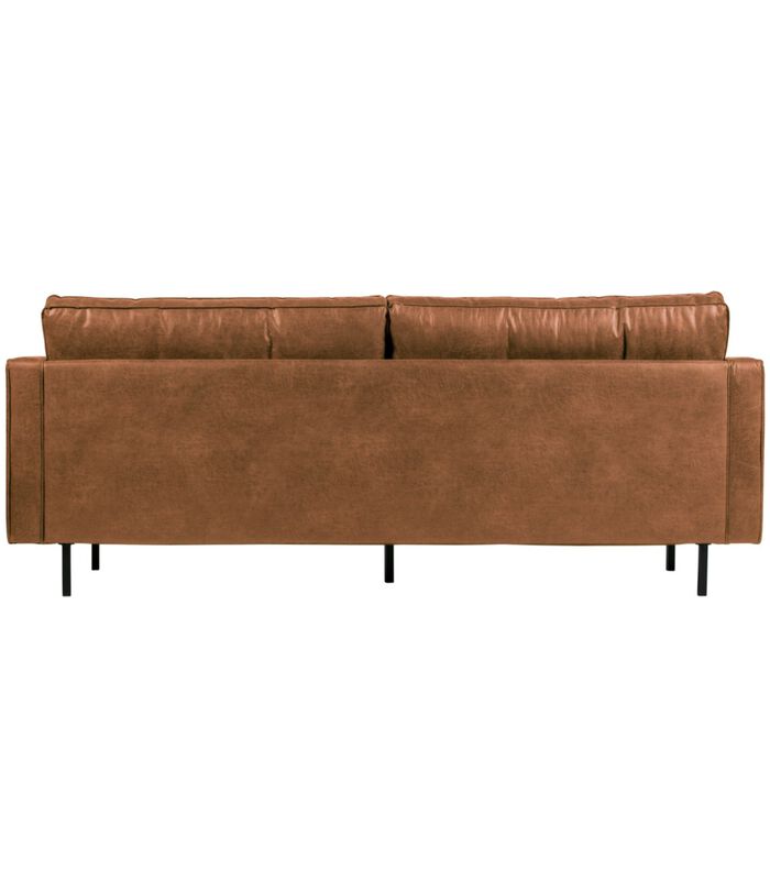 Canapé 2,5 Places  - Cuir/Polyester - Cognac - 83x230x88  - Rodeo Classic image number 1