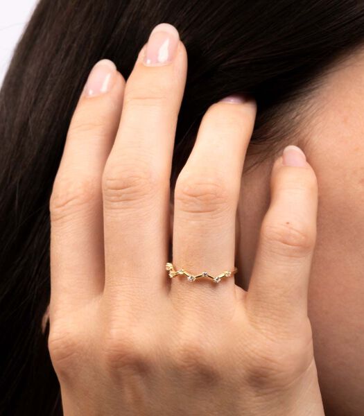 Ring "Fil amoureux" Geel goud