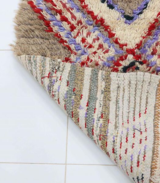 Tapis de couloir Berbere marocain pure laine 72 x 190 cm