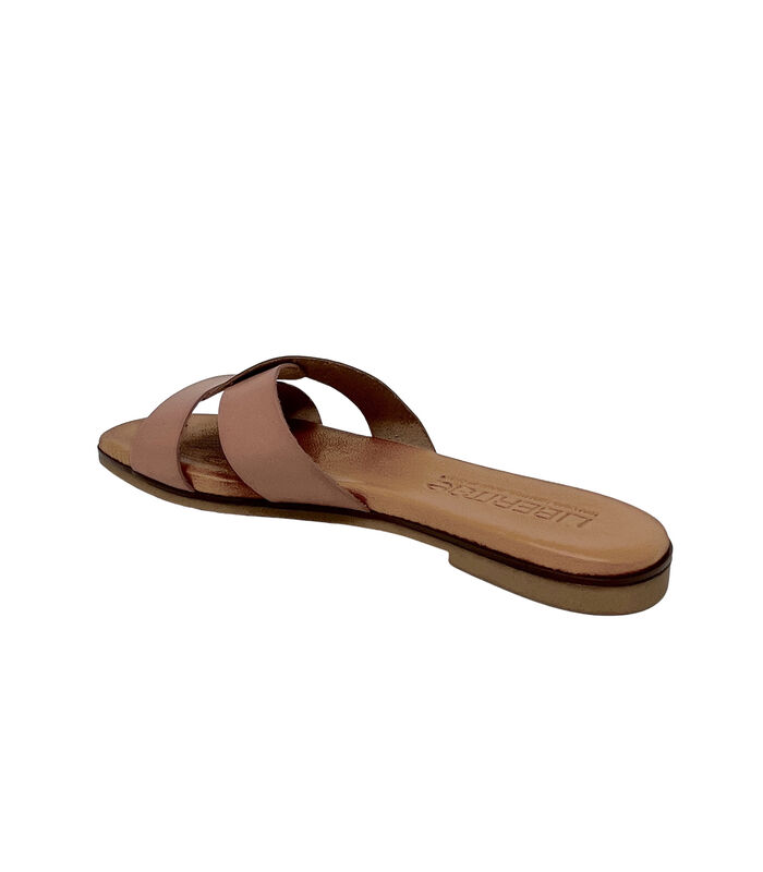 Platte sandaal in leder ATRIA image number 2