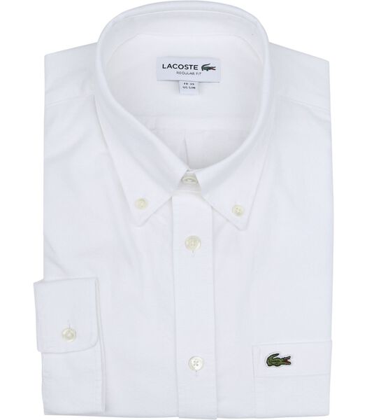 Lacoste Chemise Oxford Blanche