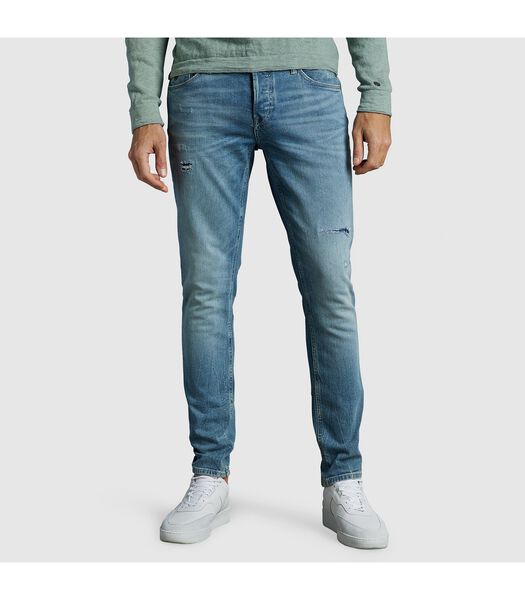 Riser Jeans Slim Soft Blauw