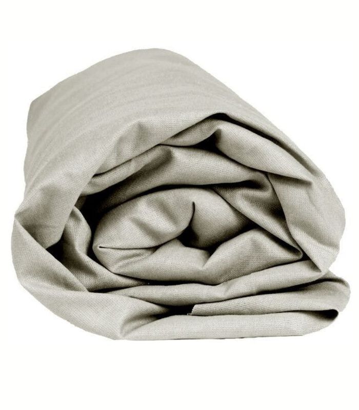 Drap-housse gris flanelle image number 2