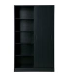 Armoire - Pin - Noir  - 200x120x42  - Move image number 0