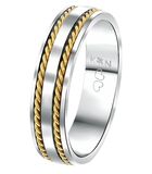 Ring 'Rhodos' Staal - zilverkleurig-goudkleurig image number 0