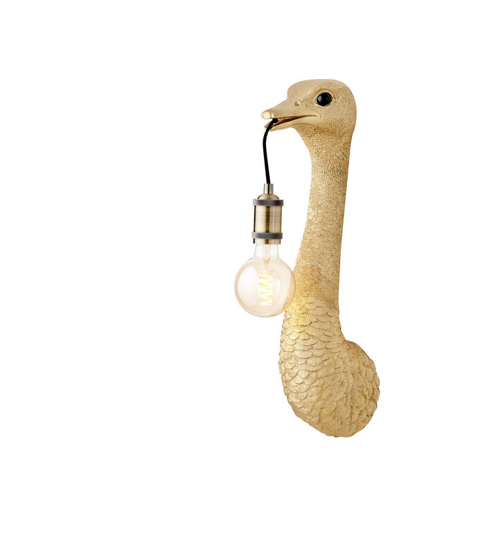 Wandlamp Ostrich - Goud - 18x15,5x57,5cm image number 0