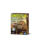 DAM  KidzLabs : GRAAF-JE-DINOSAURUS-OP (Triceratops), jeu de construction de squelettes dans un bloc de plâtre, boîte 17x22x6cm, 7+. image number 0