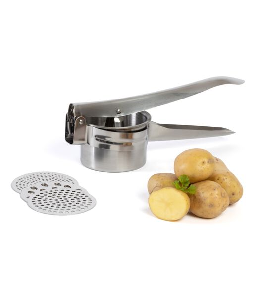 Presse-purée Cookinglife / Presse-purée pour pommes de terre - Acier inoxydable - ø 10 cm