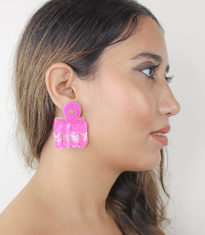 Boucles d'oreilles 'Bolero Pink' image number 3