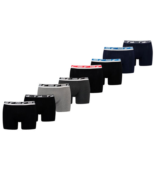 Lot de 8 Boxers Multi Logo Noir / Peacoat / Grey Melange