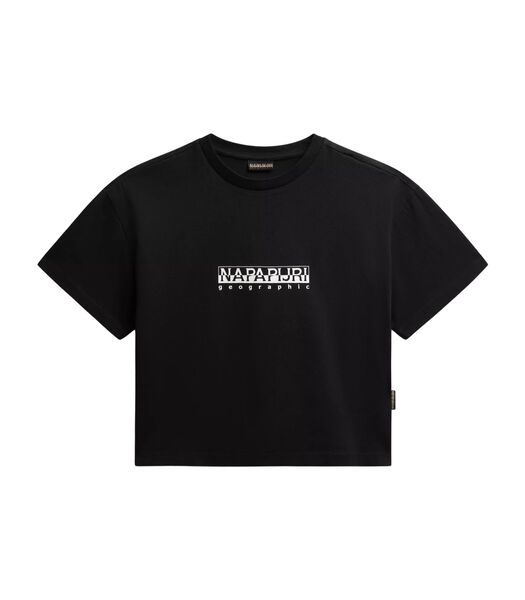 Dames-T-shirt S-Box Crop 3