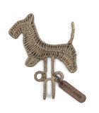 Crochet pour chien Happy Dog en rotin rustique image number 0