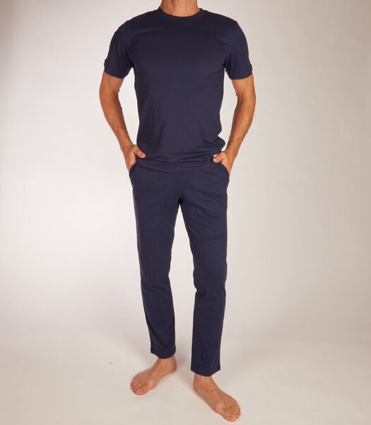 Pyjama Pantalon Long Jac Basic And Pants Set