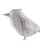 Ornament Bird - Marmerprint Wit - 9x24x18,5cm image number 3