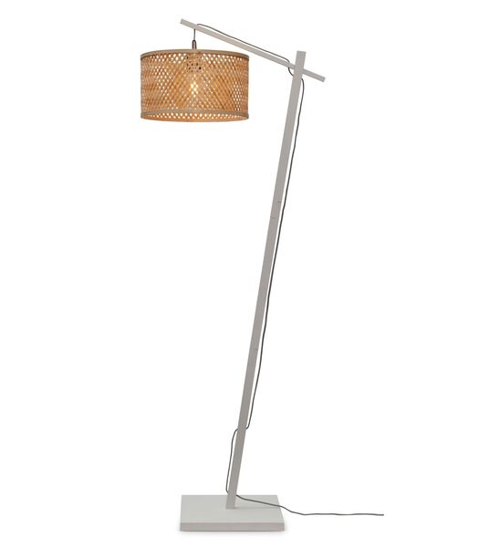 Vloerlamp Java - Bamboe Wit/Naturel - 58x32x150cm