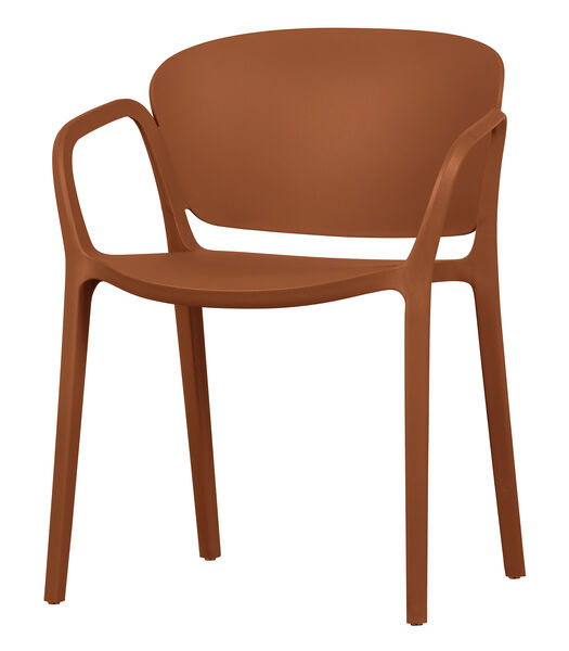 Lot de 4 Chaises de table d'exterieur - Plastique - Terra - Tablo