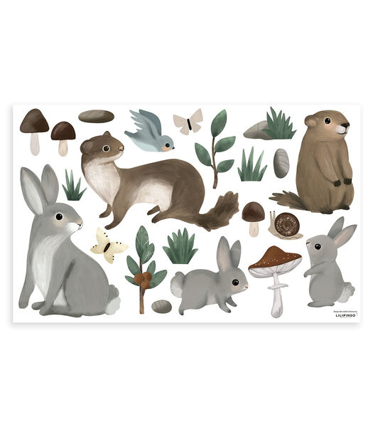 Stickers animaux de la montagne Kharu, Lilipinso