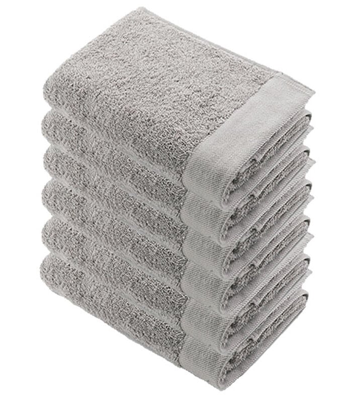 Lot de 6 Remade Cotton serviettes de bain 70x140 Sable image number 0