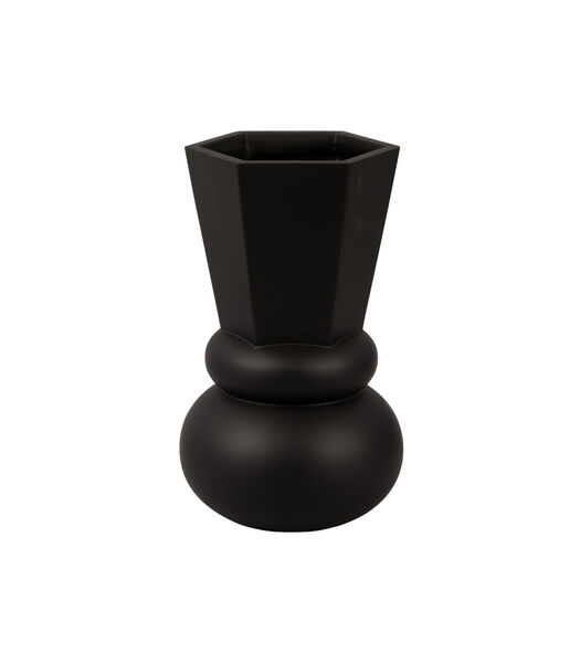 Vase déco Geo Crown - Noir - Ø15cm