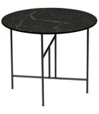 Table d'appoint - Porcelaine/Métal - Noir - 48x60x60 - Vida image number 0