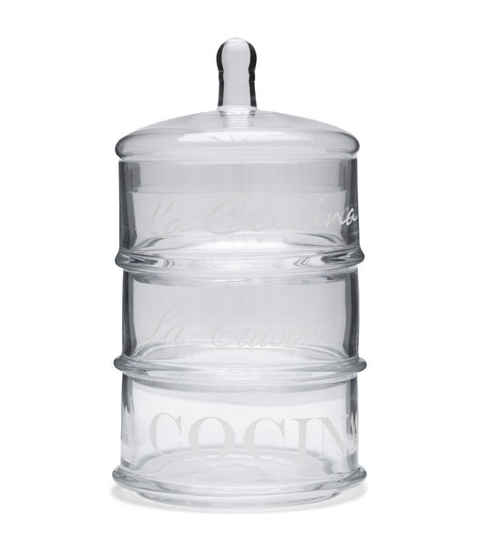 Voorraadpotten Glas Met Deksel - La Cucina Pot Mini - Transparant - 1 Stuks