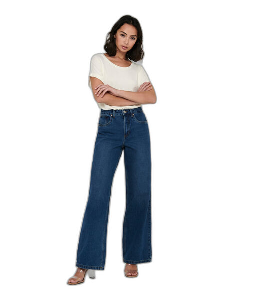 Jeans wijde pijpen met hoge taille voor vrouwen Bian...