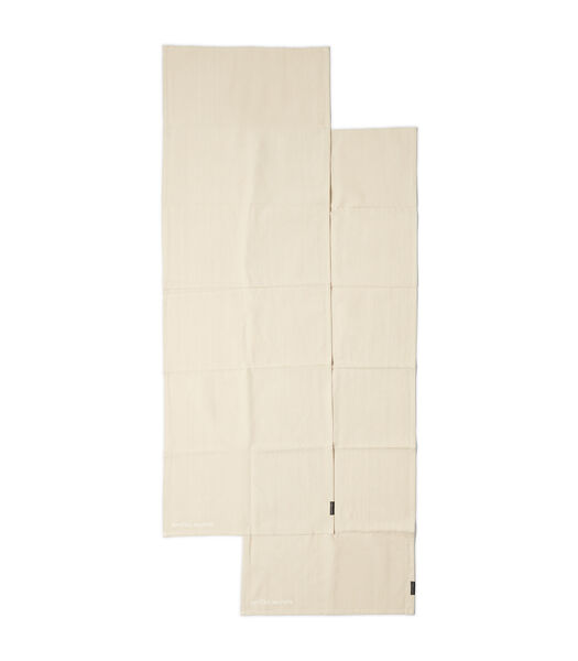Set van 2 textiele tafellopers, Plain - Whisper Flax - Beige - 150x50CM