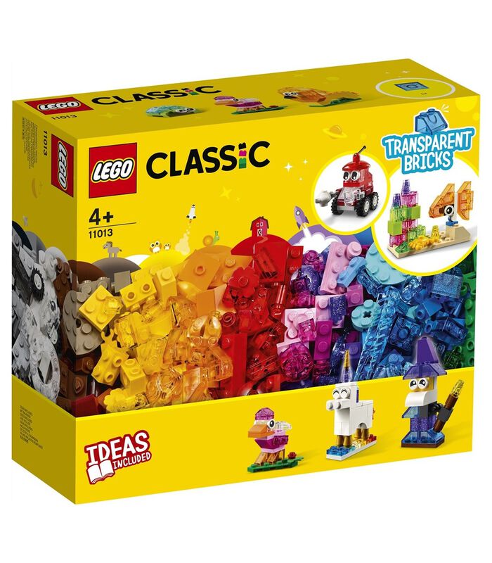 LEGO Classic 11013 Briques Transparentes CrÃ©atives Set Animaux image number 2