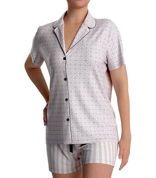 Jewel pyjamaset van modal, katoen en elastaan