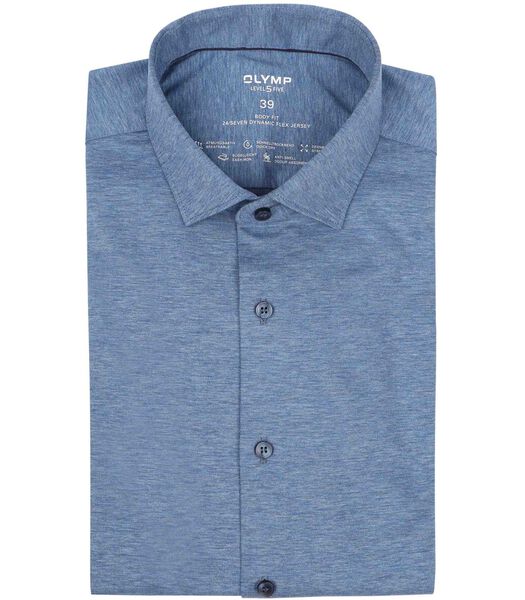 OLYMP Shirt Level 5 24/Seven Melange Blue