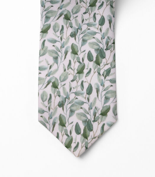 Cravate LUGO - imprimé fleuri - Fabriquée en Belgique