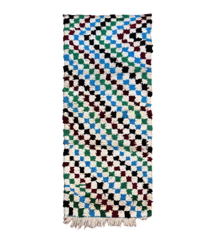 Tapis Berbere marocain pure laine 76 x 182 cm image number 0