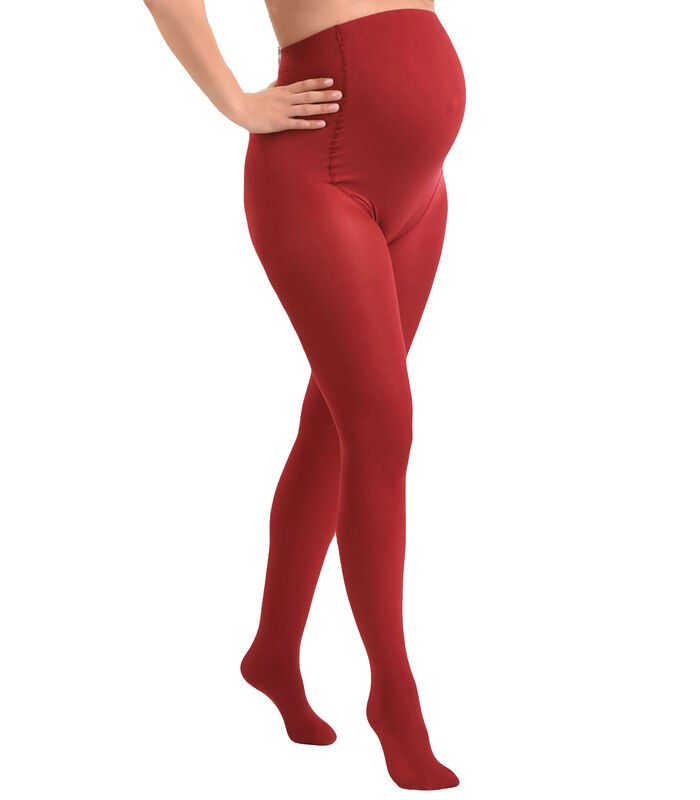 Collants de grossesse opaques confortables 60den Rouge image number 0