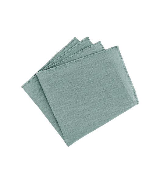 Pochette en lin turquoise clair - WHISPER - Fabriquée à la main