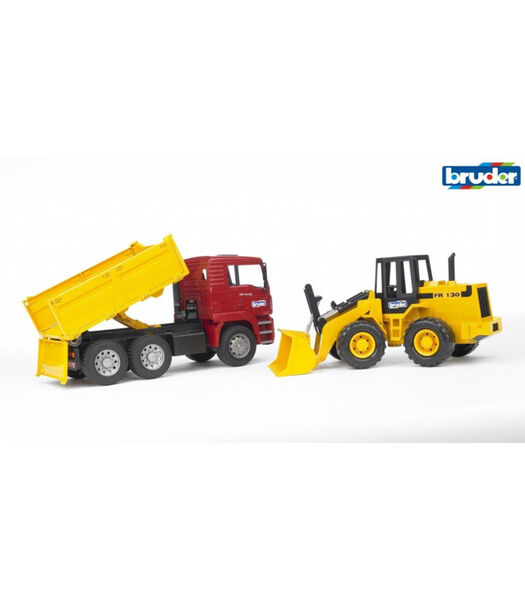 Vrachtwagen en bulldozer voor kinderen