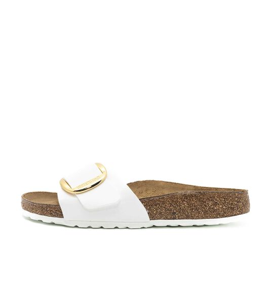 Slippers Birkenstock Madrid Grote Buckle Patent Wit