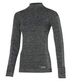Premium Thermoshirt Dames met lange mouwen Zwart Melange image number 2