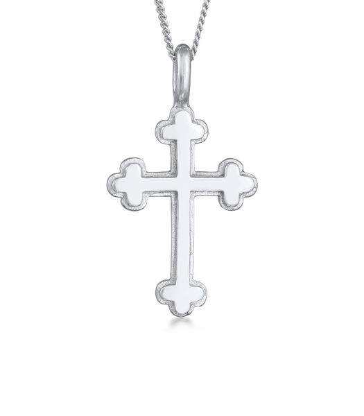 Halsketting Dames Kruis Hanger Symbool Religie In 925 Sterling Zilver