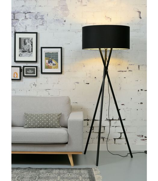 Vloerlamp Hampton - Zwart/Zwart - 65x65x180cm