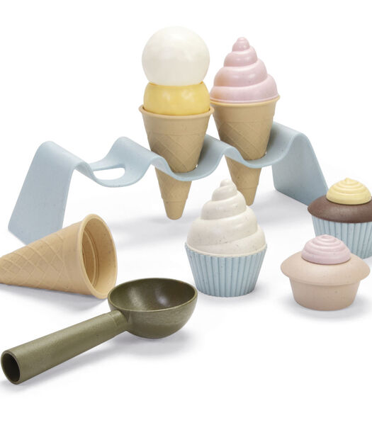 Jouets en bio plastique - Coffret de cupcake et crème glacée