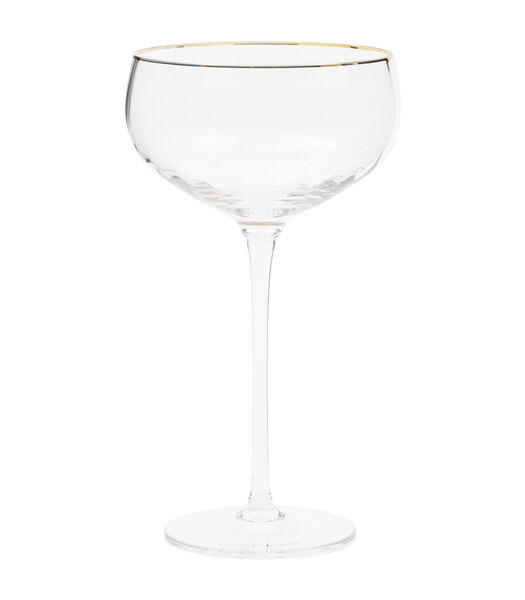 Service de verres à champagne - Les Saises - Verre -Artisanal-2 pièces