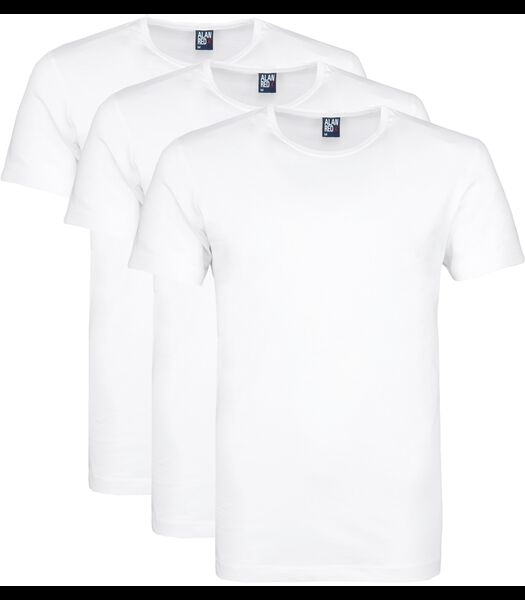 Giftbox Derby O-Hals T-shirts Wit (3Pack)