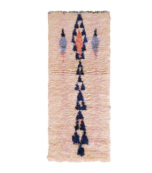 Marokkaans berber tapijt pure wol 160 x 66 cm
