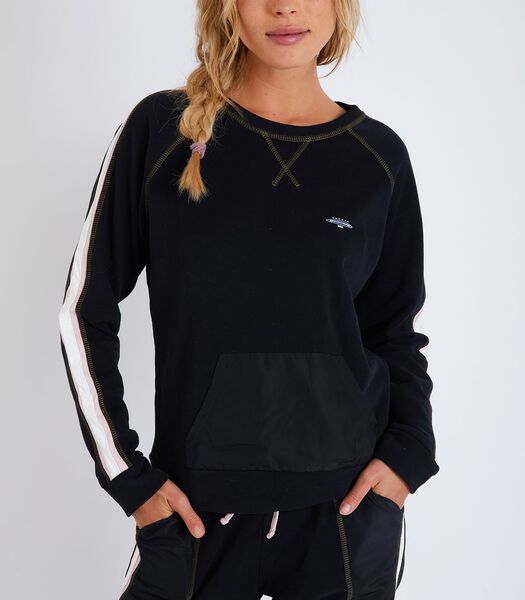 Sweatshirt de sport noir Boxi Running
