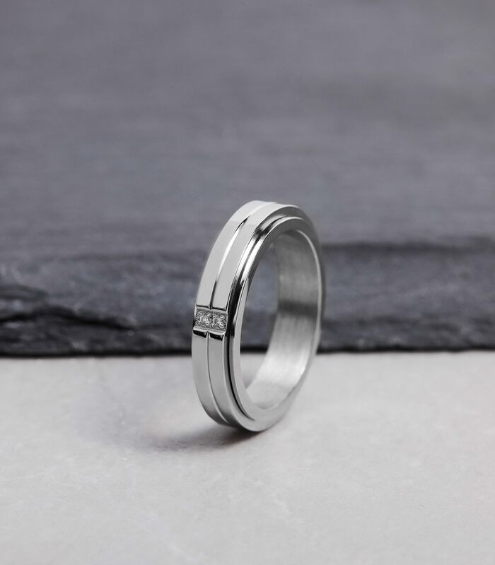Ring Staal - zilverkleurig image number 1