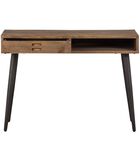 Maddox Bureau - Recycled Hout - Naturel - 77x110x50 image number 3