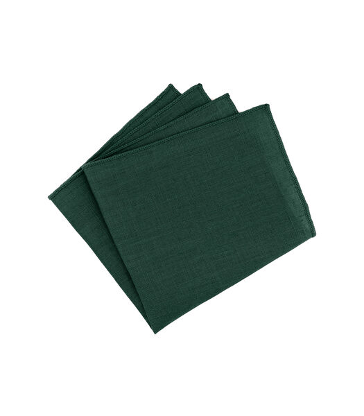 Pochette en lin vert fougère - PASTURE - Fabriquée à la main