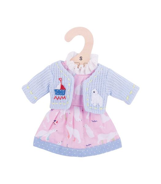 Bigjigs - Robe rose ours polaire Small